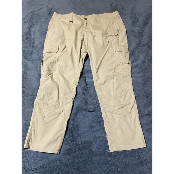 5.11 Tactical Pants Mens 42X30 SDB 74434-098 Khaki Utility Pockets Stretch Work - Picture 1 of 10